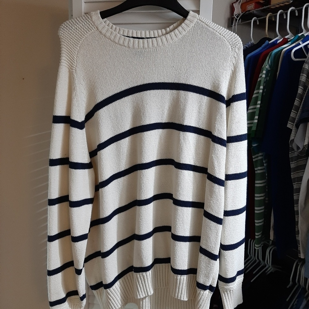 Lands End XXL Striped Sweater
